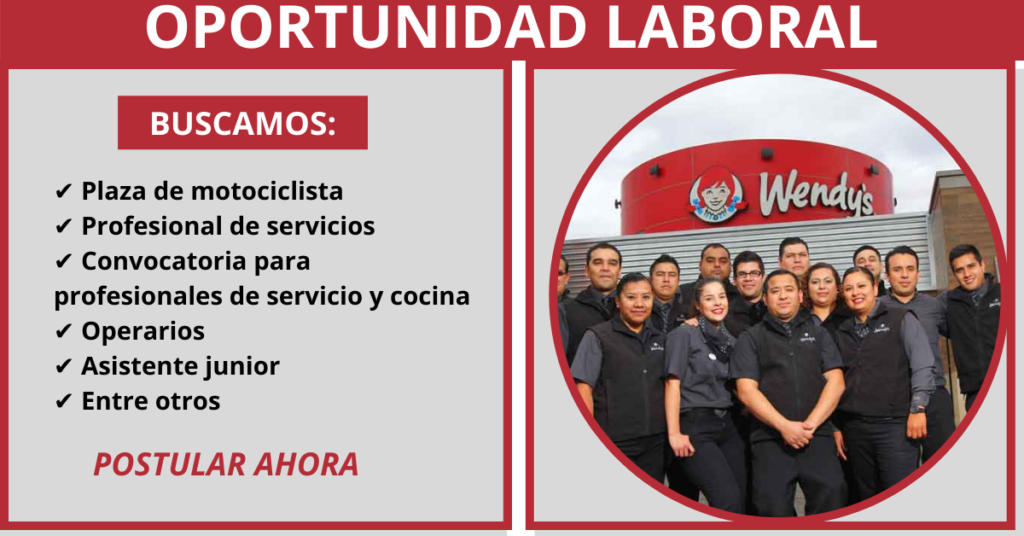 CONVOCATORIA DE WENDYS